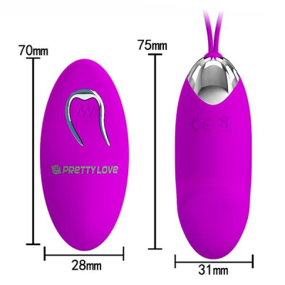 Trứng rung PrettyLove Julia 12 chế độ điều khiển từ xa cực mạnh mẽ