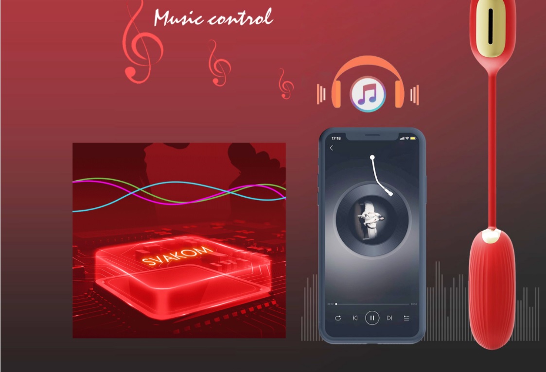 Trứng rung Svakom Muse cao cấp theo điệu nhạc loa bluetooth pin sạc tiện lợi