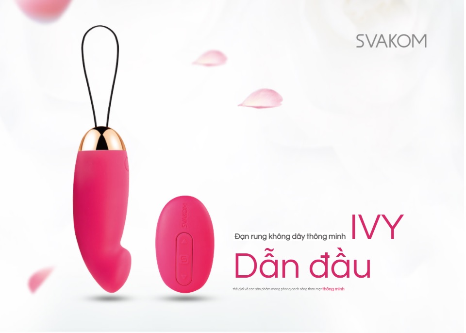 Trứng Rung Svakom IVY Mỹ Remote Đa Chức Năng Kích Thích G