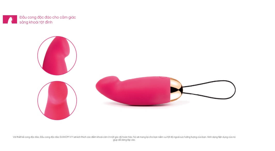 Trứng Rung Svakom IVY Mỹ Remote Đa Chức Năng Kích Thích G