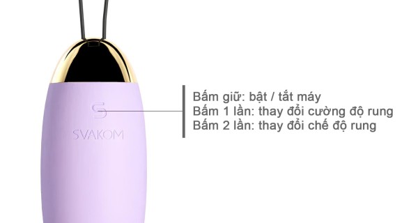 Trứng Rung Svakom ELVA App Mỹ điều khiển điện thoại tiện lợi