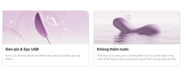 Trứng Rung Gắn Quần Chip Svako Echo 2 Điều Khiển Wifi Sưởi Ấm Cao Cấp