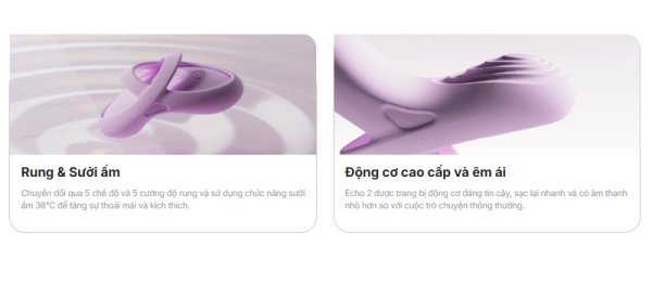 Trứng Rung Gắn Quần Chip Svako Echo 2 Điều Khiển Wifi Sưởi Ấm Cao Cấp