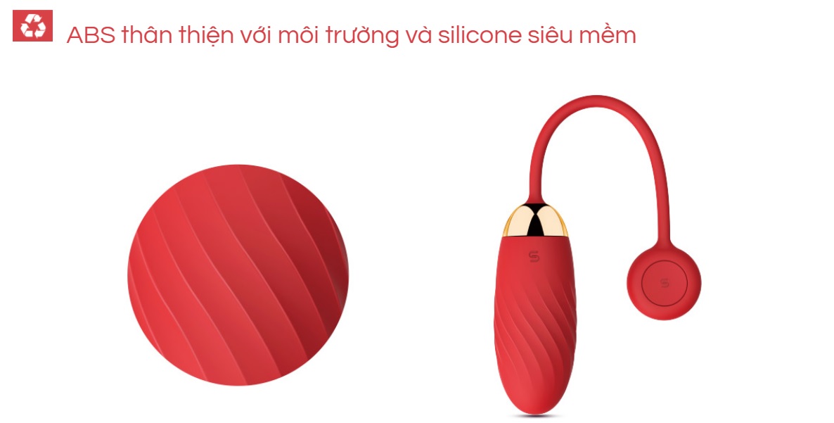 Trứng rung Svakom Ella Neo điều khiển điện thoại size nhỏ tiện lợi