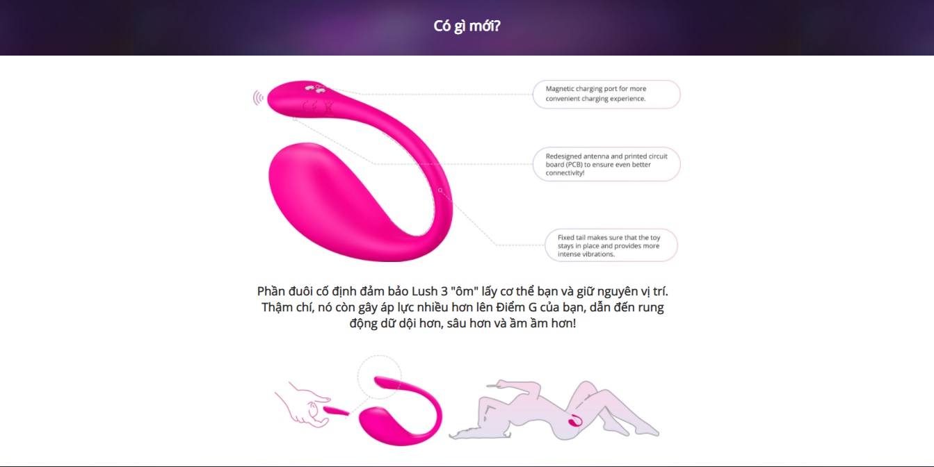 Trứng Rung Lovense Cao Cấp Điều Khiển Qua Điện Thoại An Toàn Tiện Lợi