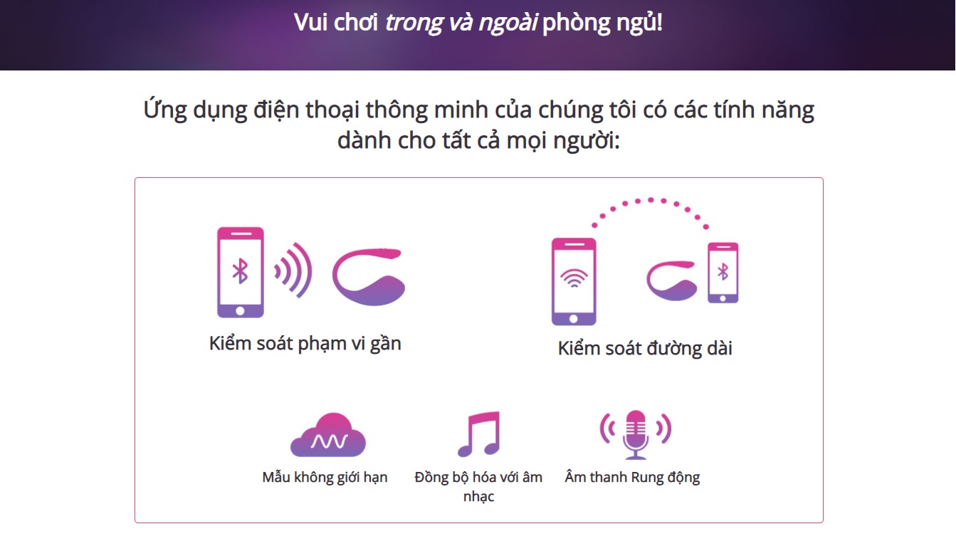 Trứng Rung Lovense Cao Cấp Điều Khiển Qua Điện Thoại An Toàn Tiện Lợi