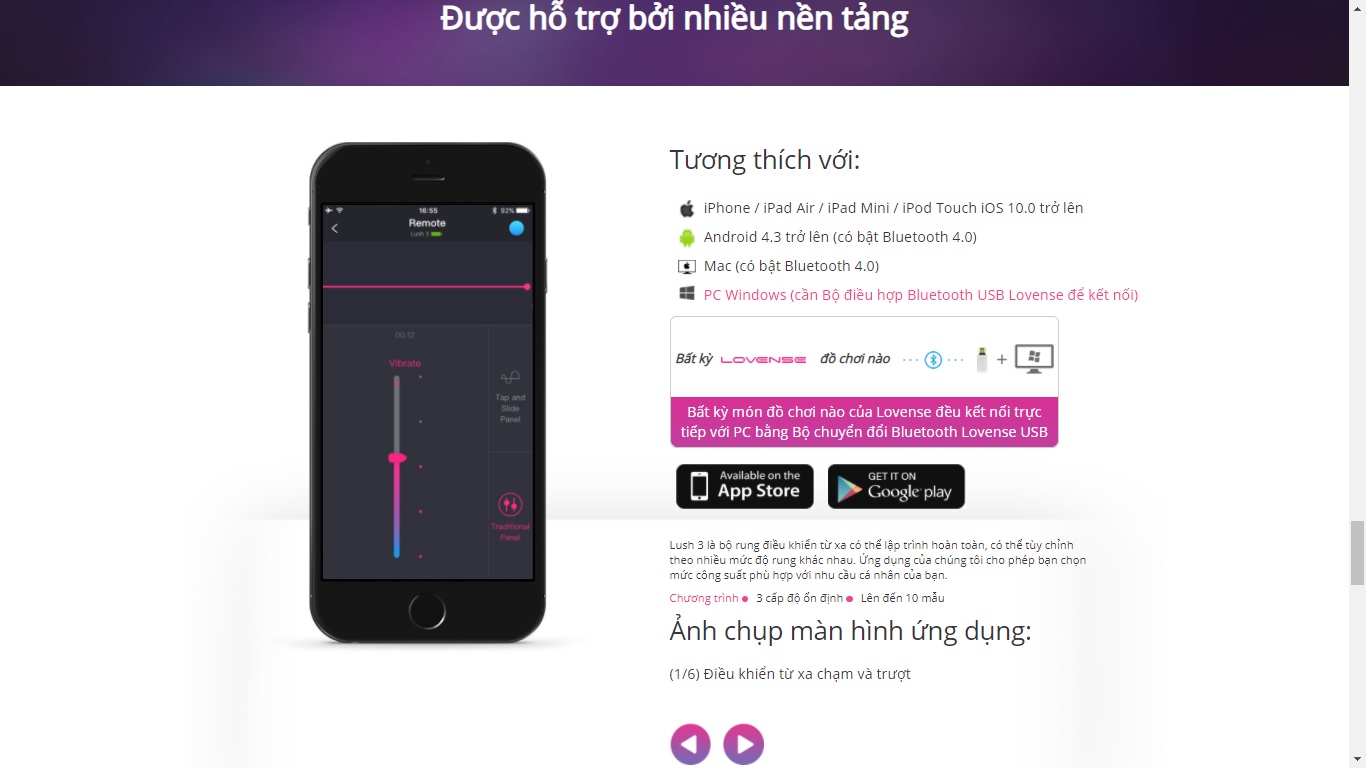 Trứng Rung Lovense Cao Cấp Điều Khiển Qua Điện Thoại An Toàn Tiện Lợi