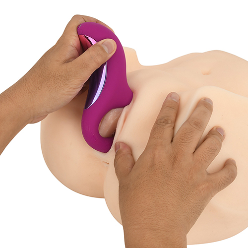 Silicone ABS Dual Stimulation Vaginal Clit Massager Pink