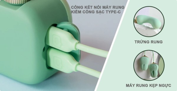 Trứng Rung Svakom Đa Năng Kẹp Ngực Máy Mút Hút Mạnh Mẽ