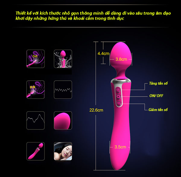 Chày Massage Rung 2 Đầu Leten Nhật Bản - Kích Thích Mạnh Mẽ