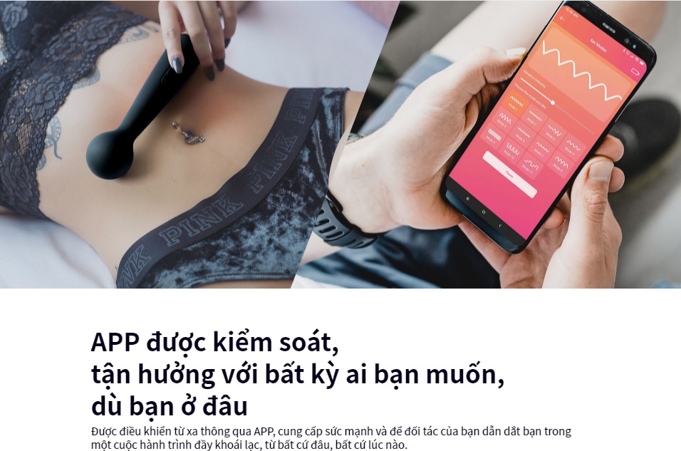 Chày rung sưởi ấm điều khiển app cực sướng Chày rung sưởi ấm điều khiển app cực sướng
