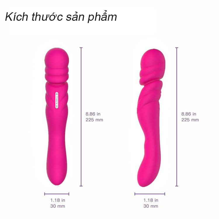 Chày rung siêu mềm Nalone Jane 2 đầu kích thích điểm G chuẩn