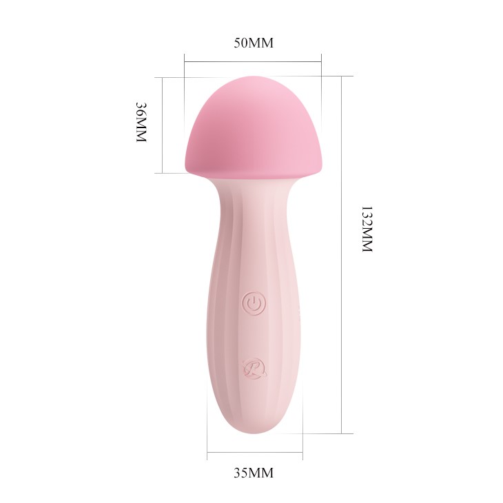 Chày Rung Silicon Hình Nấm Mềm Mịn Prettylove Siêu Hot
