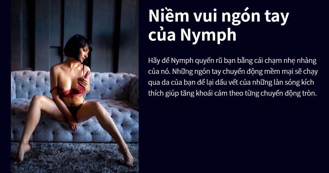 Chày Massage 2 Đầu Svakom NYMPH USA Tăng Khoái Cảm Ngực Âm Đạo