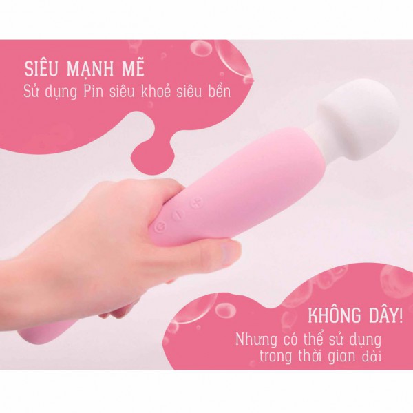 Chày Rung Denma Super Siêu Mạnh, Massage Sâu, Pin Sạc USB Nhật
