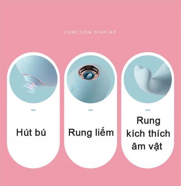 Máy Rung Hút Âm Đạo Ngực Zemalia Little Wale Siêu Mạnh Máy Rung Hút Âm Đạo Ngực Zemalia Little Wale Siêu Mạnh