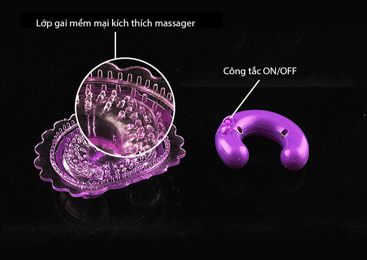 Máy mát xa nhũ hoa mini silicon rung nhẹ kích thích ham muốn
