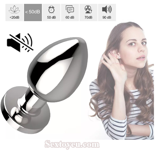 Phích cắm hậu môn inox siêu rung điều khiển từ xa 10 chế độ Phích cắm hậu môn inox siêu rung điều khiển từ xa 10 chế độ