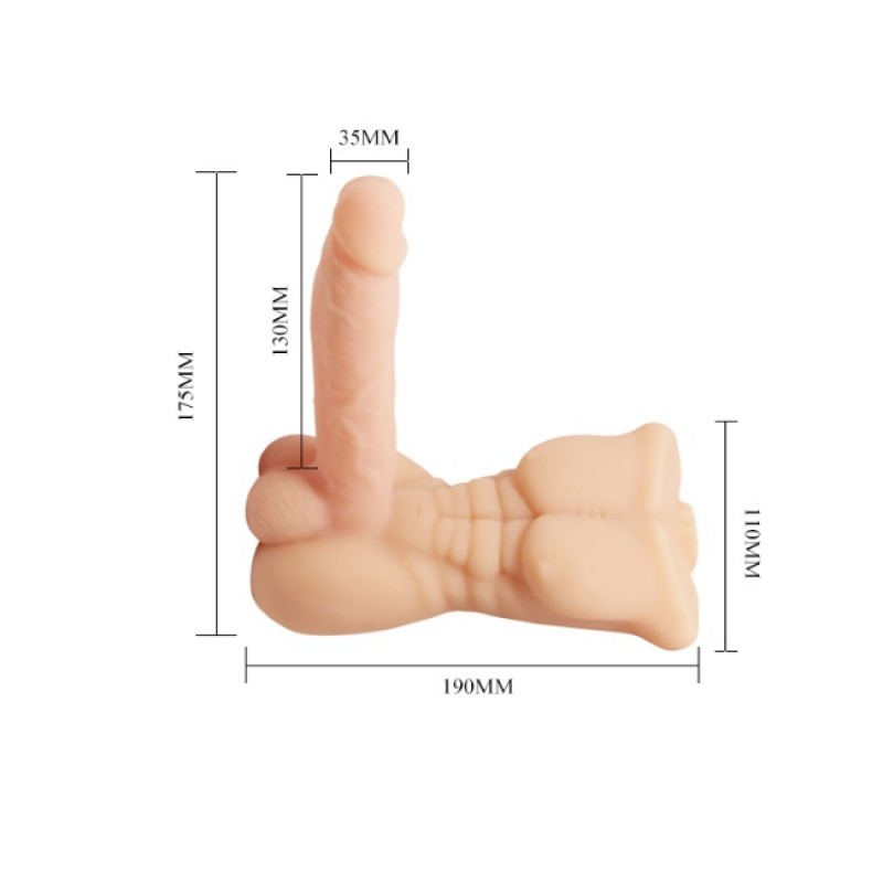 Bigger Man USA Mini Vibrating Love Doll for Female Masturbation