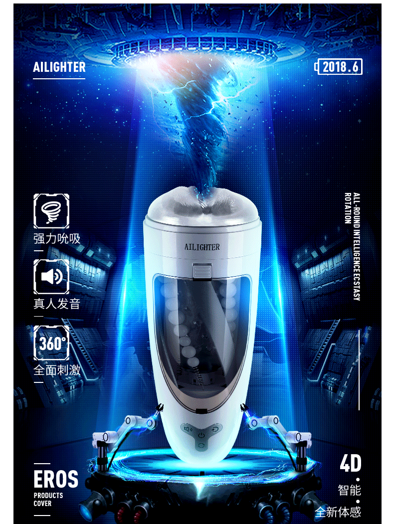 Máy Thủ Dâm Tự Động Xoay 360 Độ Ailighter JUICER Siêu Thỏa Mãn