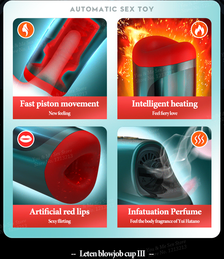 Máy Thủ Dâm Leten Air Tự Động Sưởi Ấm Co Bóp Mượt Mà