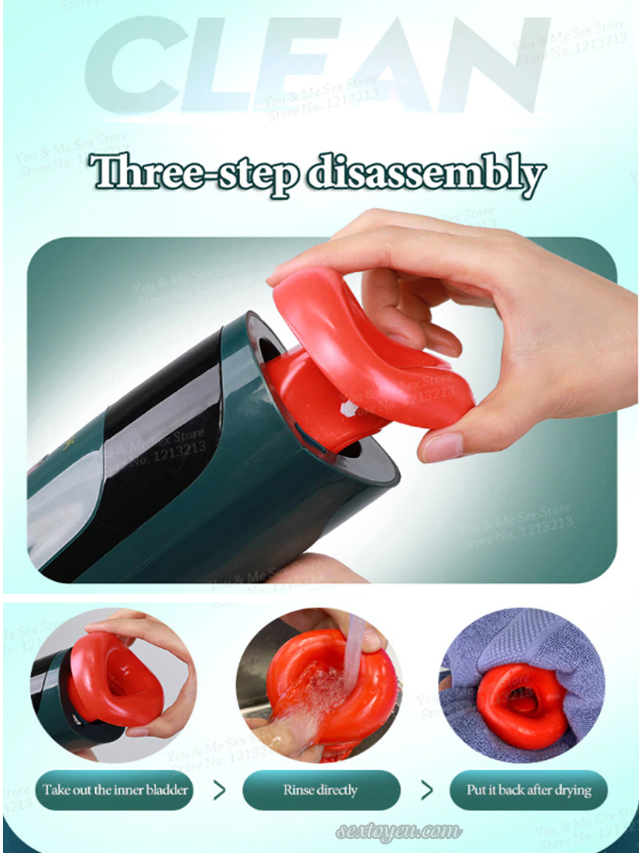 Máy Thủ Dâm Leten Air Tự Động Sưởi Ấm Co Bóp Mượt Mà