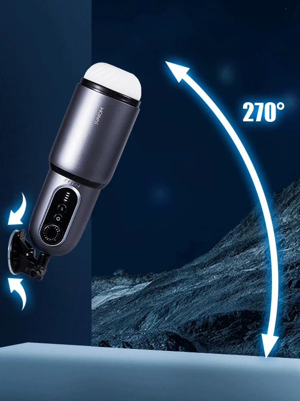 Âm Đạo Giả Tự Động Thụt Xoay Co Bóp Dán Tường Svakom Godwin