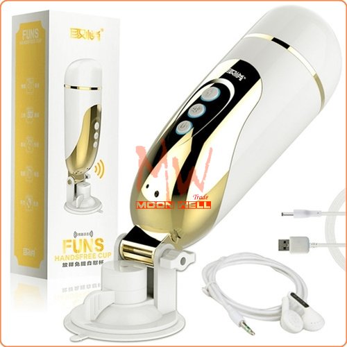 Âm Đạo Siêu Rung Mạ Vàng Sạc Pin Tăng Khoái Cảm Funs Cup