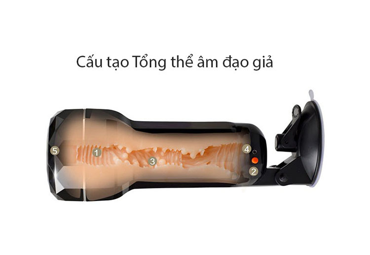 Âm Đạo Giả Dán Tường Rung 10 Chế Độ Sạc Pin Cao Cấp Nhật