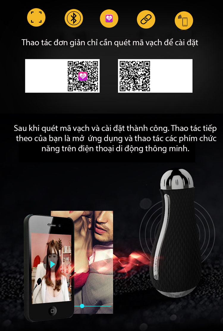 Cốc Thủ Dâm Nalone Jack 3D Bluetooth Cao Cấp, Siêu Thực