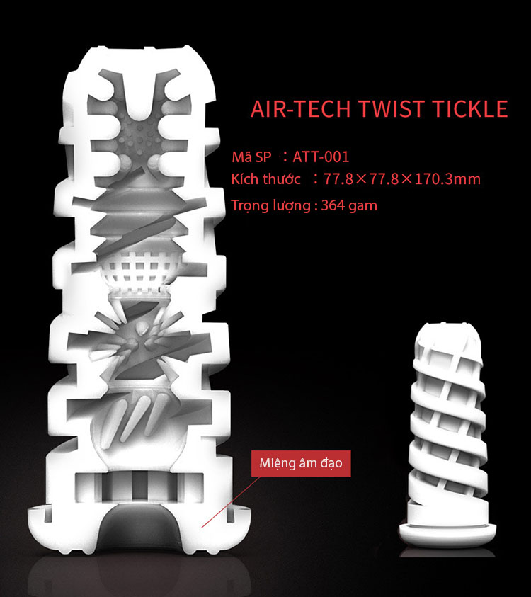 Cốc thủ dâm Tenga Air Tech Twist Nhật Bản chất liệu silicone cao cấp