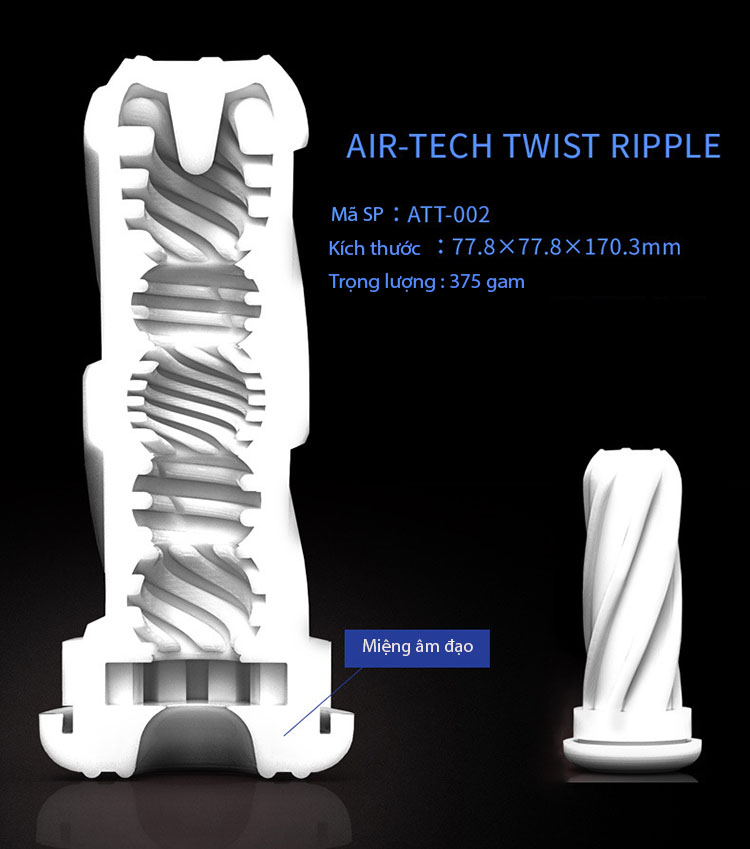Cốc thủ dâm Tenga Air Tech Twist Nhật Bản chất liệu silicone cao cấp