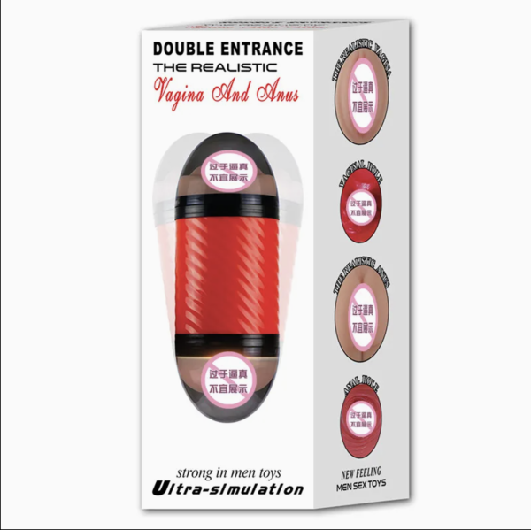 Âm Đạo Giả Rung 2 Đầu Gắn Tường Double Pump Siêu Thật, Hấp Dẫn