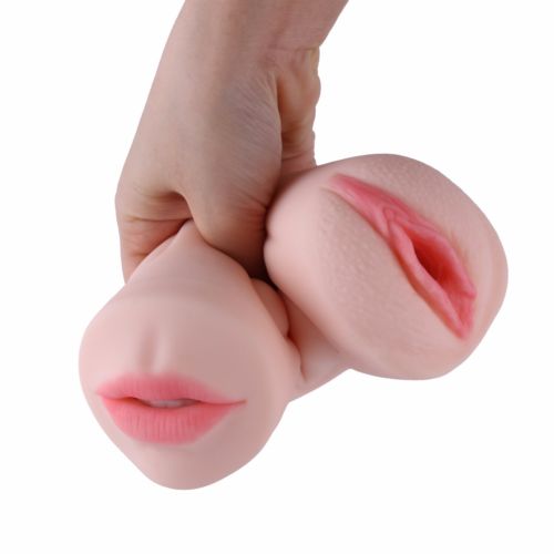 Âm Đạo Giả Mềm Mịn 2 Trong 1 Miệng & Âm Đạo, Cực Phê, Không Rung 