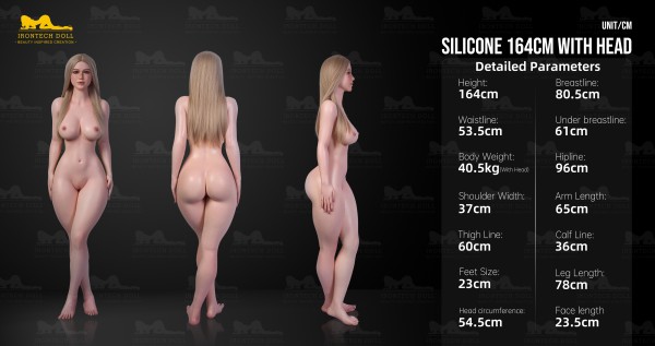 Búp bê IronTech Doll Celine 164cm da rám nắng chân thật