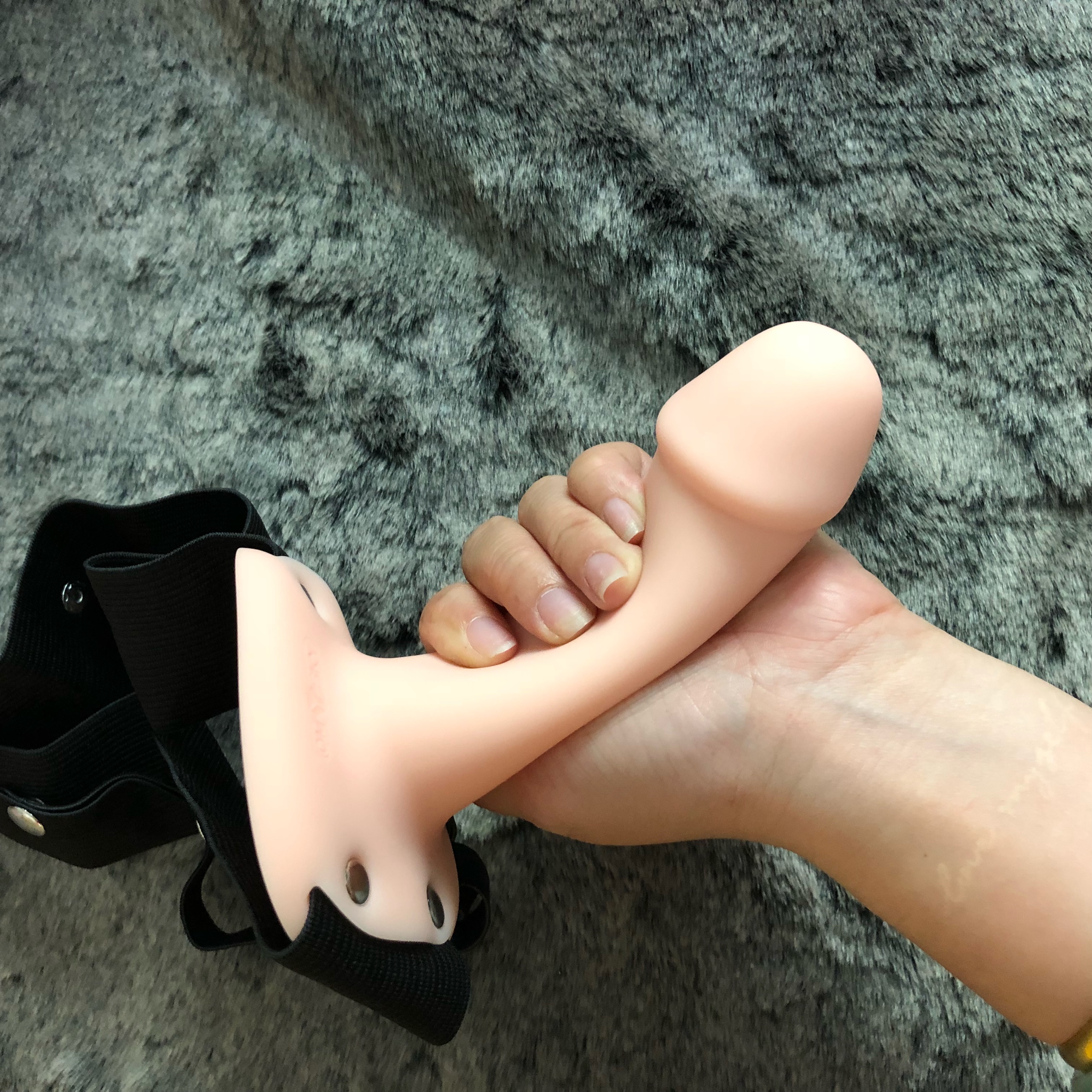 Silicone Hollow Strap-On Penis Soft Durable Male Enhancer