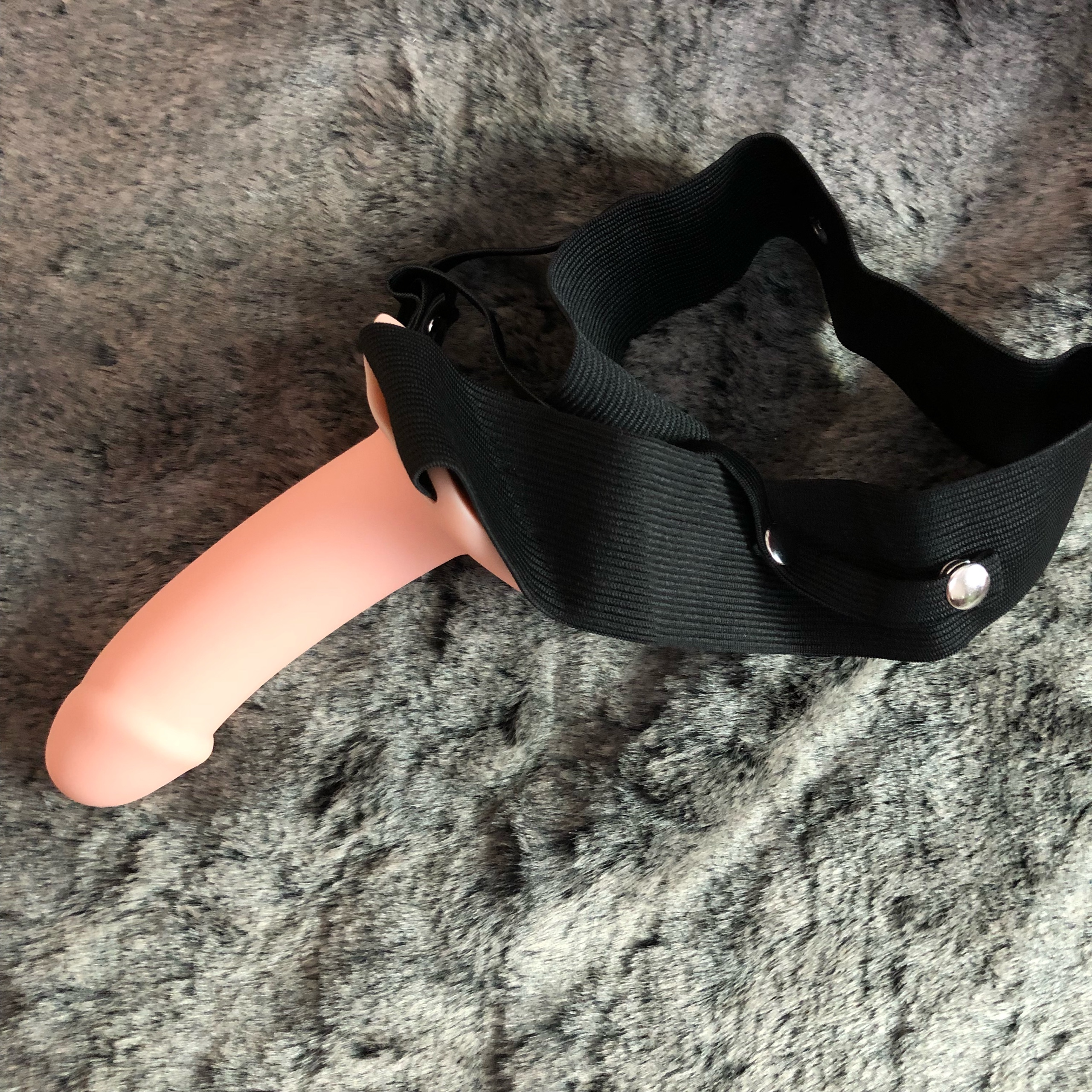 Silicone Hollow Strap-On Penis Soft Durable Male Enhancer