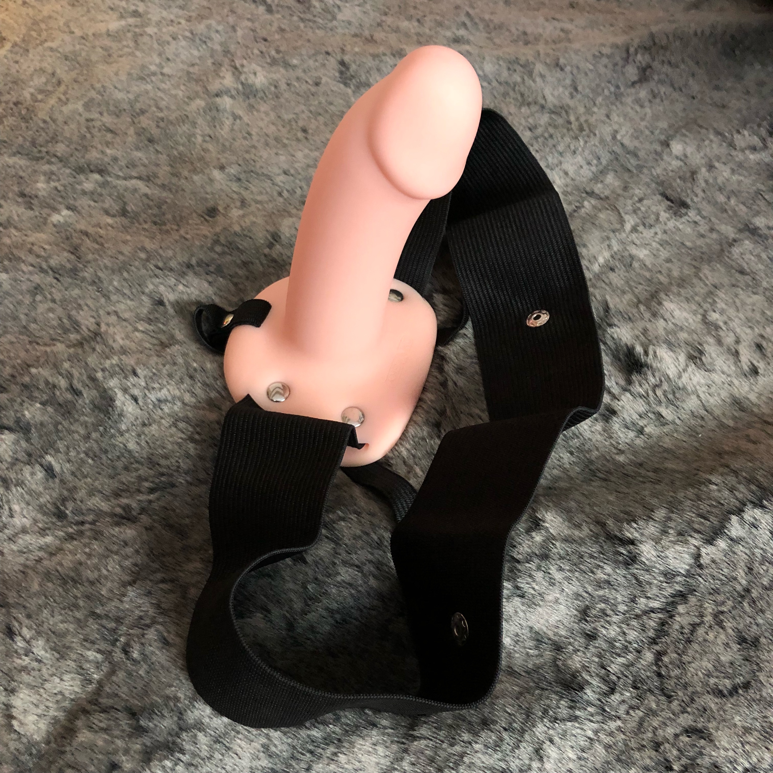 Silicone Hollow Strap-On Penis Soft Durable Male Enhancer