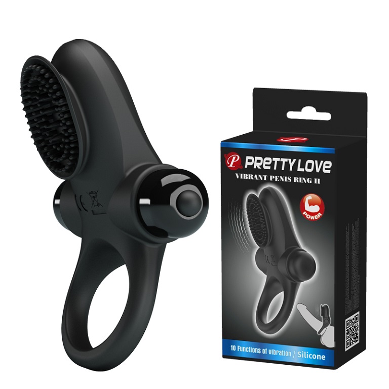 Vòng Rung Dương Vật 10 Chế Độ Kích Thích Mạnh Mẽ - Prettylove