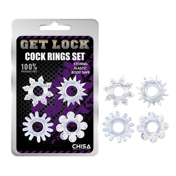 Bộ vòng silicon gai Get Lock tăng khoái cảm mạnh