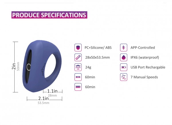 Vòng Rung Điều Khiển Từ Xa Magic Dante II Siêu Bền Hấp Dẫn