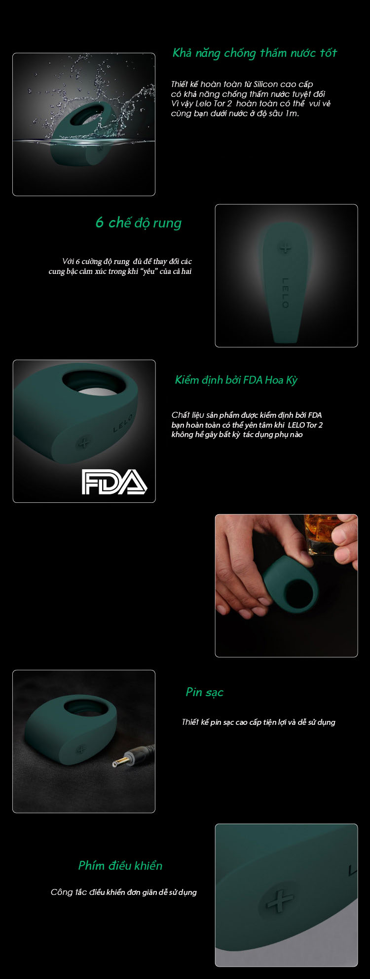 Vòng Rung Lelo Tor 2 Thụy Sỹ Cao Cấp Sành Điệu, Sướng Đỉnh