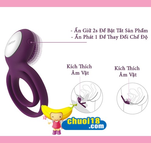 Vòng Rung Svakom Tammy Liếm Mạnh Mẽ Kèm Quai Đeo Tiện Lợi