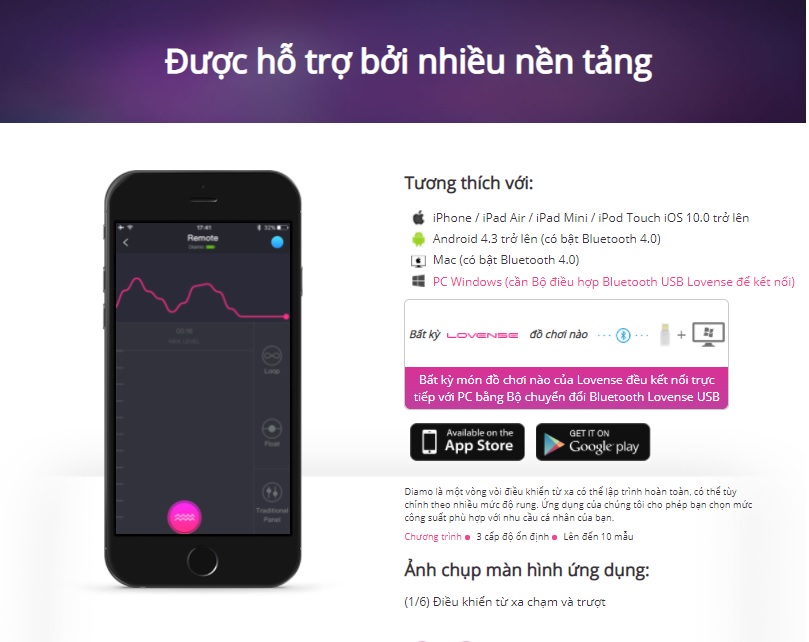 vòng đeo rung lovense điều khiển app cực đã vòng đeo rung lovense điều khiển app cực đã