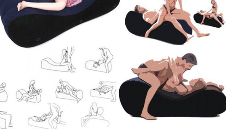 Ghế tình yêu bơm hơi Tantra PVC mát xa tư thế đa năng