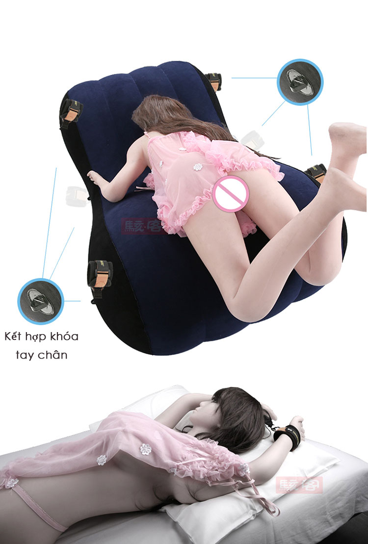 Ghế tình yêu bơm hơi Tantra PVC mát xa tư thế đa năng