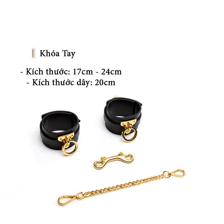 Bộ Đồ BDSM Da Thật Mạ Vàng 24K Sang Trọng Phong Cách Độc Đáo Bộ Đồ BDSM Da Thật Mạ Vàng 24K Sang Trọng Phong Cách Độc Đáo