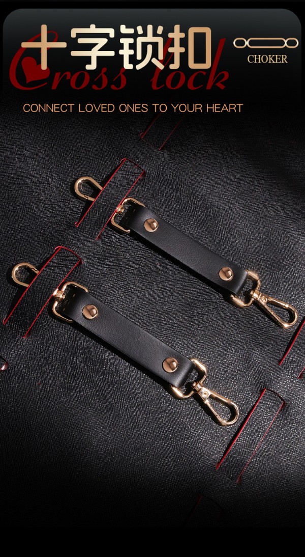 BDSM da cao cấp 3 màu đỏ đen hồng - Bộ đồ chơi bạo dâm quyến rũ