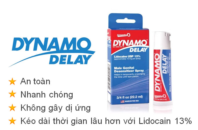 Dynamo USA Delay Spray Male Performance Booster