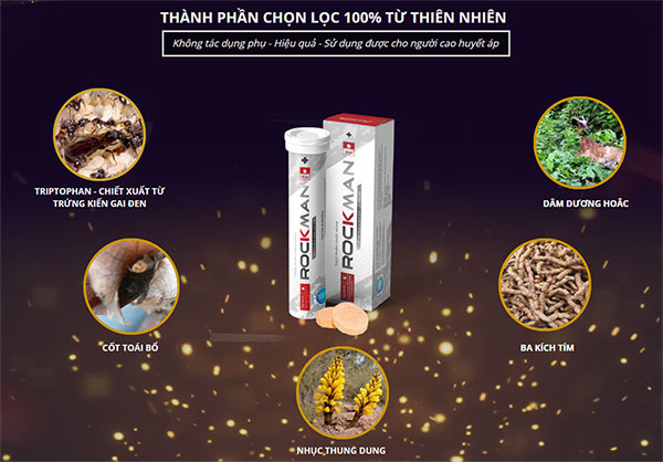 Viên Sủi RockMan Tăng Cường Sinh Lý Nam Kéo Dài Thời Gian Viên Sủi RockMan Tăng Cường Sinh Lý Nam Kéo Dài Thời Gian